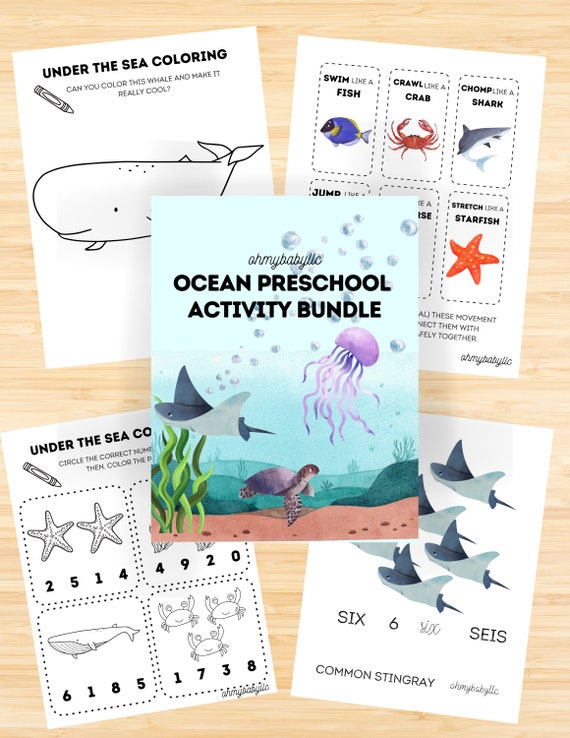 OCEAN PRESCHOOL DIGITAL Activity Bundle-toddler-school