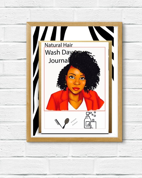 Natural Hair Wash Day Journal Planner For Black Women Etsy