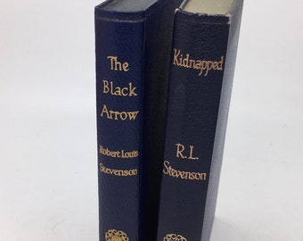 Secuestrado / La flecha negra - Robert Louis Stevenson - Nelson c. 1950 / 60 - VGC - Novela clásica de aventuras - Azul con letras doradas