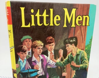 Little Men by Louisa M Alcott - The Children's Press 1969 - American Classic Literature Book Little Women Sequel