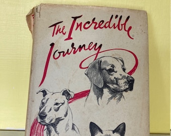 The Incredible Journey by Sheila Burnford - Published by The Book Club in 1961 - Children's Animal Adventure Story Cat and Dogs