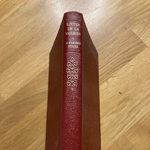 Louise De La Valliere by Alexandre Dumas - Classic Novel - 1954 Collins Vintage Soft Back Faux Leather Book - Sequel to The Three Musketeers