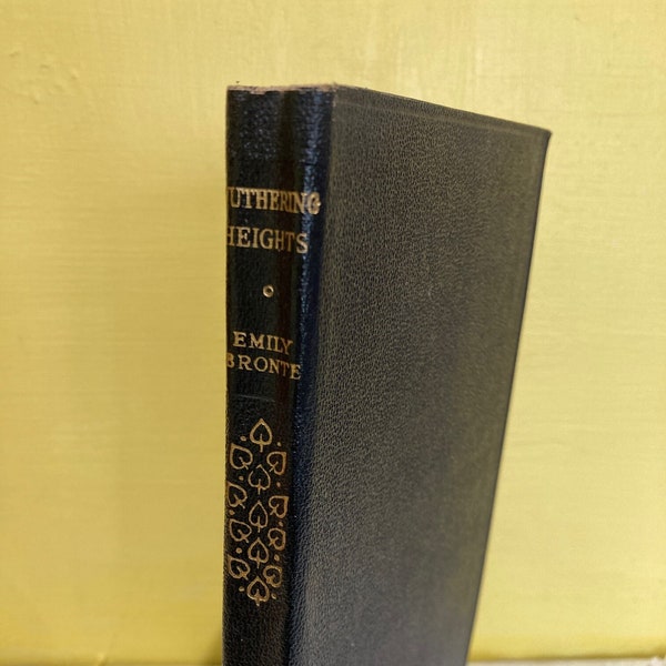 Wuthering Heights d'Emily Bronte - Classic Novel - 1959 - vintage Classic Love Story - Blue Faux Leather - Publié par Collins
