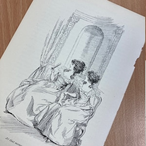 Jane Austen's Sense and Sensibility - Vintage Original Prints from 1909 Book - Illust. por Hugh Thomson - encuadre, fabricación de tarjetas, scrapbooking