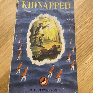Kidnapped by Robert Louis Stevenson Vintage Puffin Story Book No. 34 - RARE - Paperback Edition in Puffin Penguin Books 1949