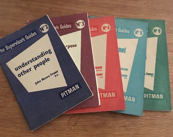 Vintage Booklets The Supervisor's Guide Series No 2 3 4 5 6 Gould & J M Fraser, Pitman Book, 1960's, Organisational Refence Book