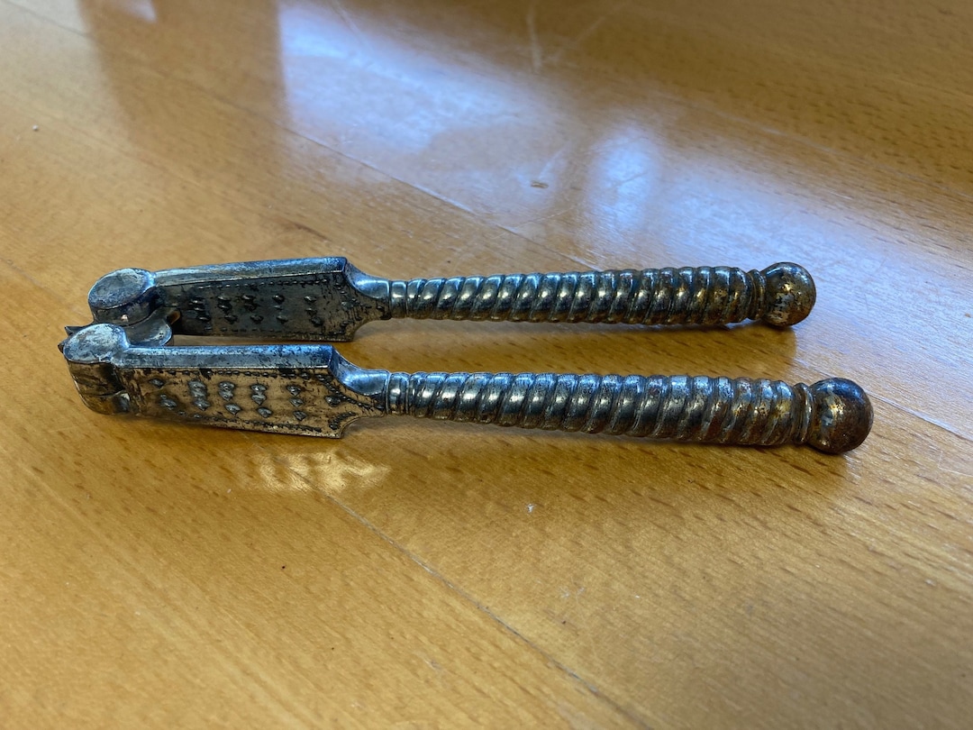 Vintage Metal Nutcrackers With Spiral Twist Handle Old Etsy