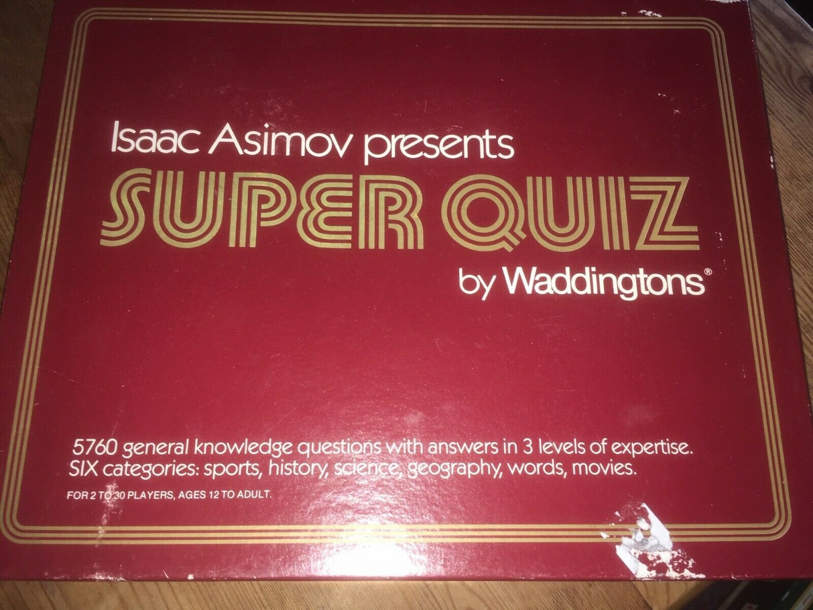 Retro Isaac Asimov Super Quiz by Waddingtons 1982 Vintage Etsy