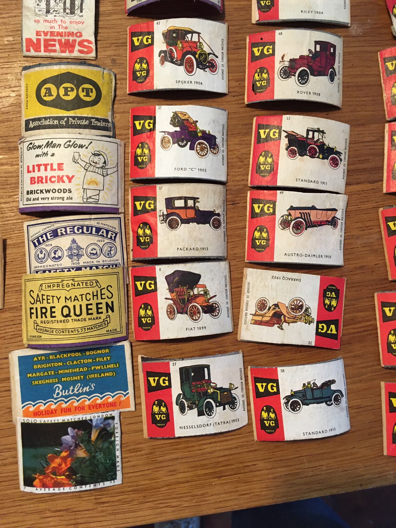 Vintage British Matchbox Labels Adverts Collection Match Box Etsy