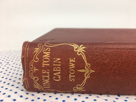 Uncle Tom's Cabin - Harriet Beecher Stowe Classic - 1930s - Odhams Press - Vintage Hardback Novel Book Wedding Decor