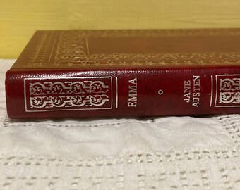 Emma - Livre Jane Austen - Collins 1979 - Très bon état - Littérature classique anglaise - Roman Régence marron avec lettres dorées
