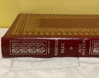 Mansfield Park - Jane Austen Book - Collins 1979 - Très bon état - Littérature classique anglaise - Roman Regency Maroon & Gilt Letters