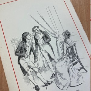 Jane Austen's Sense and Sensibility - Vintage Original Prints from 1909 Book - Illust. por Hugh Thomson - encuadre, fabricación de tarjetas, scrapbooking