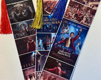 The Greatest Showman-- set of 3 laminated bookmarks