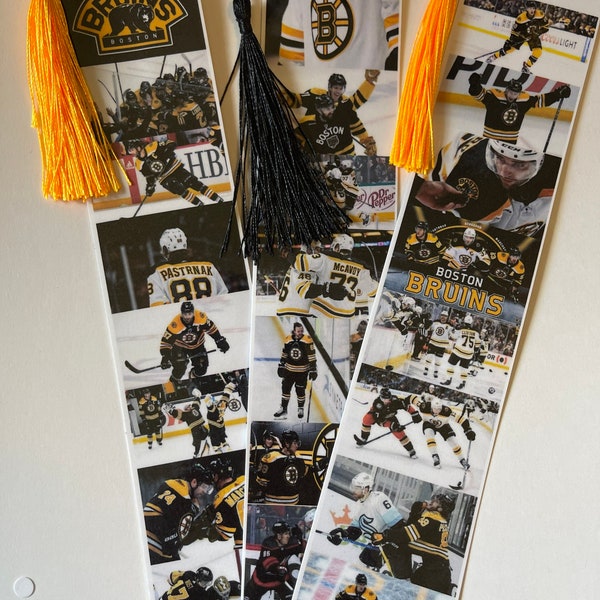 Boston Bruins-- set of 3 laminated bookmarks