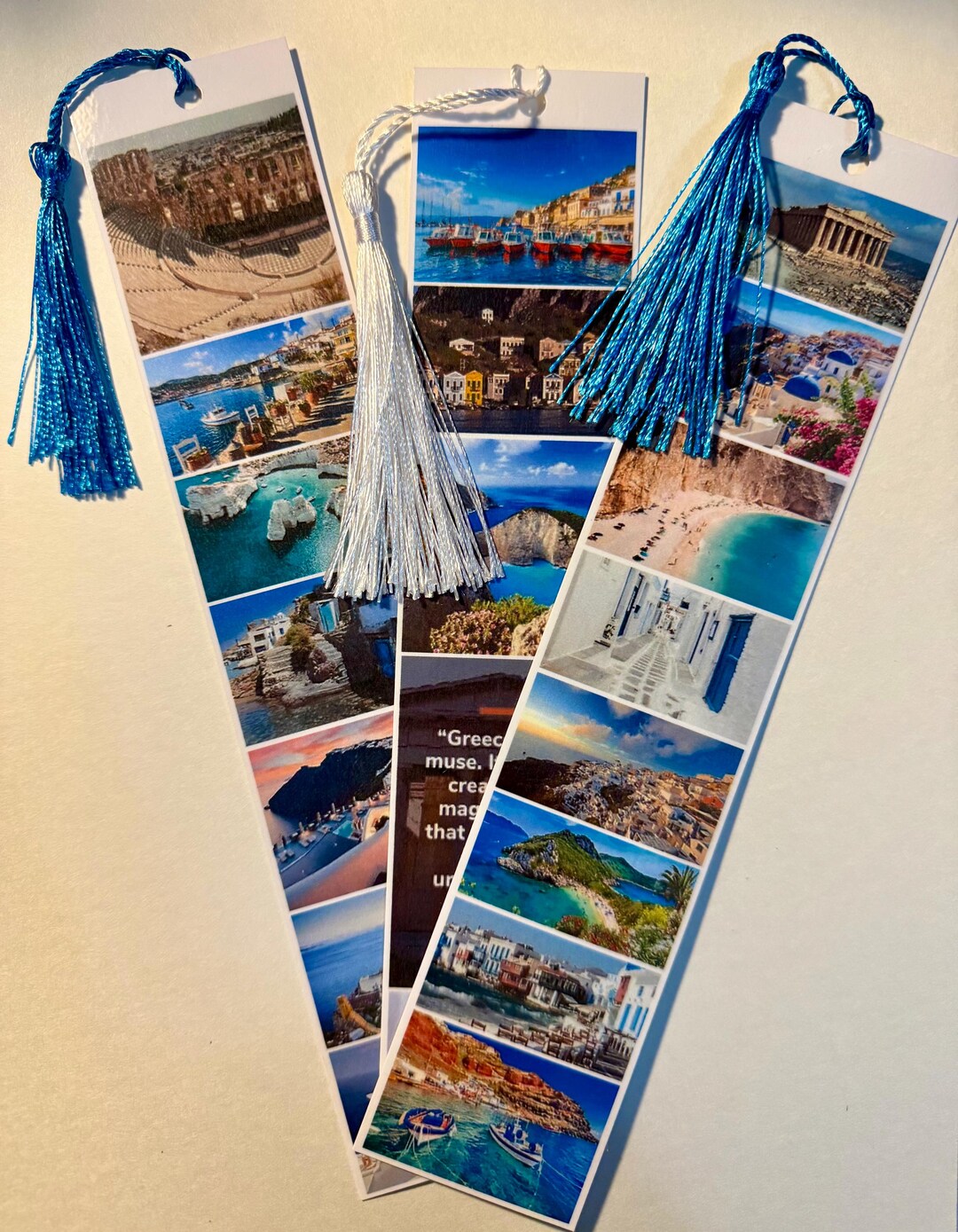 Greece— Set of 3laminated Bookmarks - Etsy