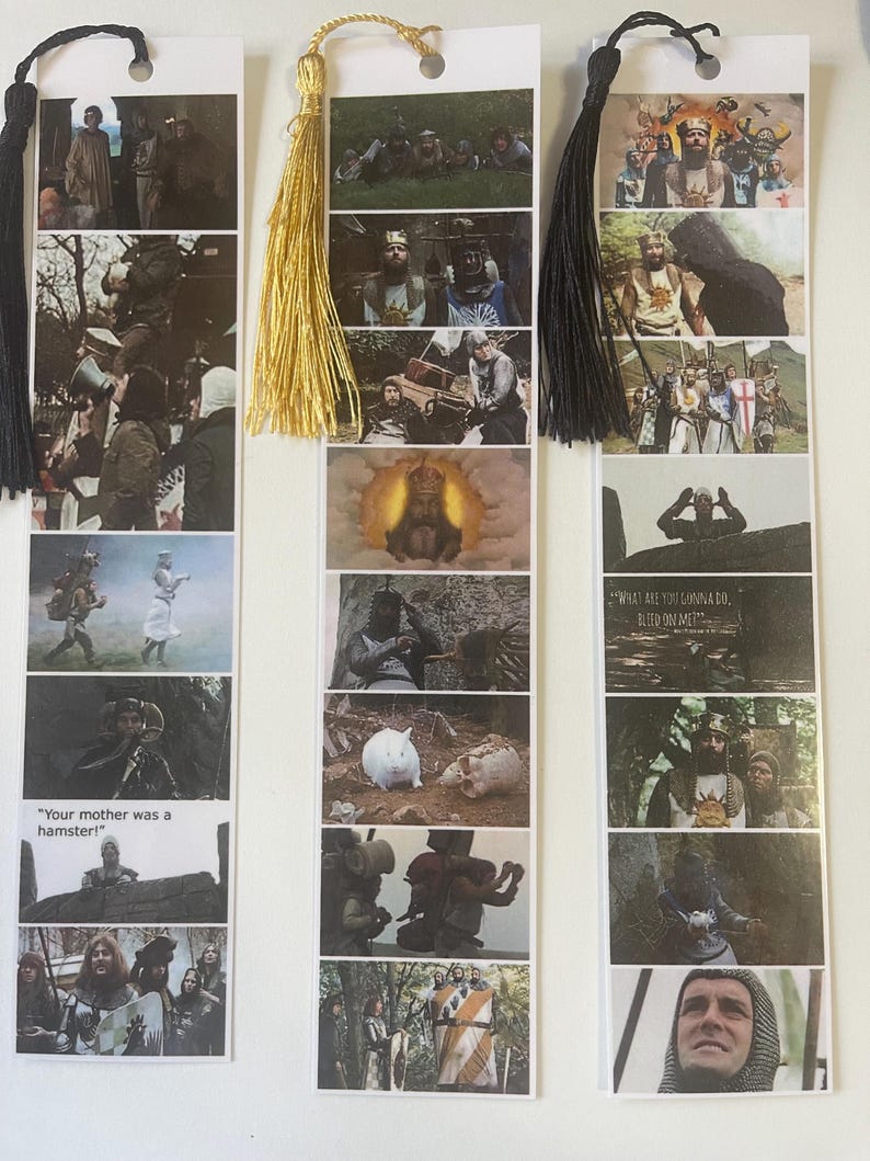Monty Python and the Holy Grail Collage-set of 3 Bookmarks - Etsy