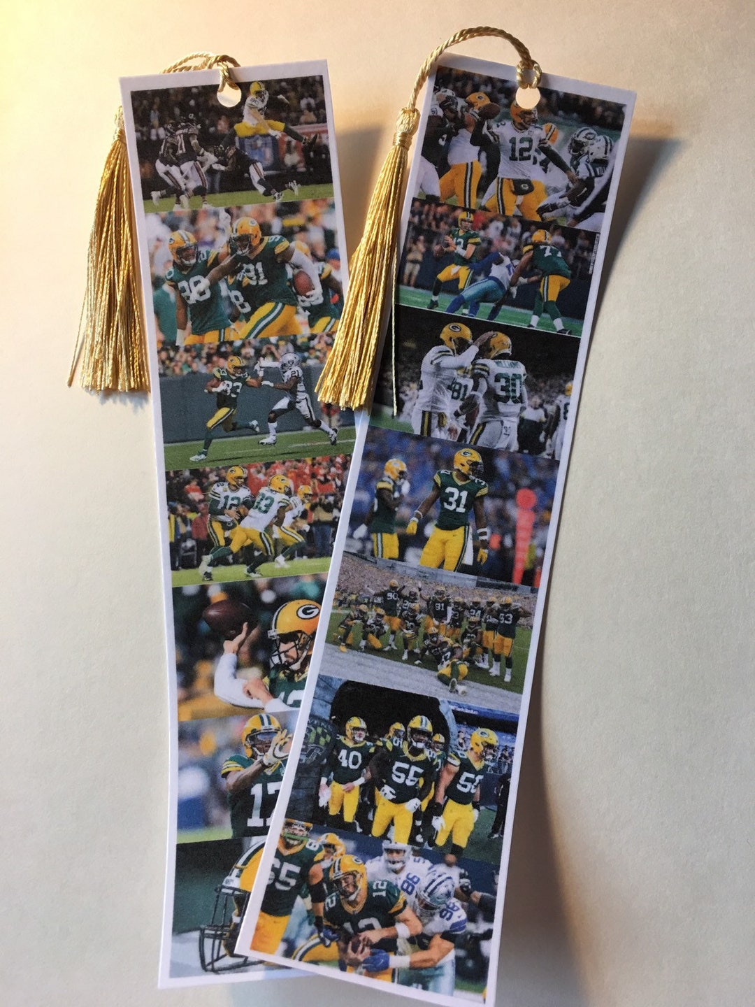 Green Bay Packers- Set of 2 Laminated Bookmarks - Etsy