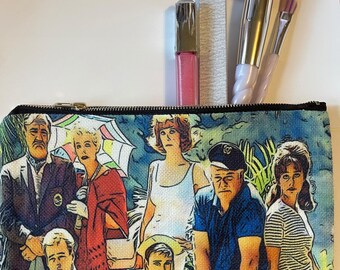 Gilligan’s Island Inspired Cosmetic Bag – Retro TV Fan Zipper Pouch
