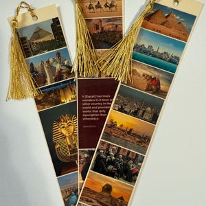 Egypt-set of 3-laminated bookmarks