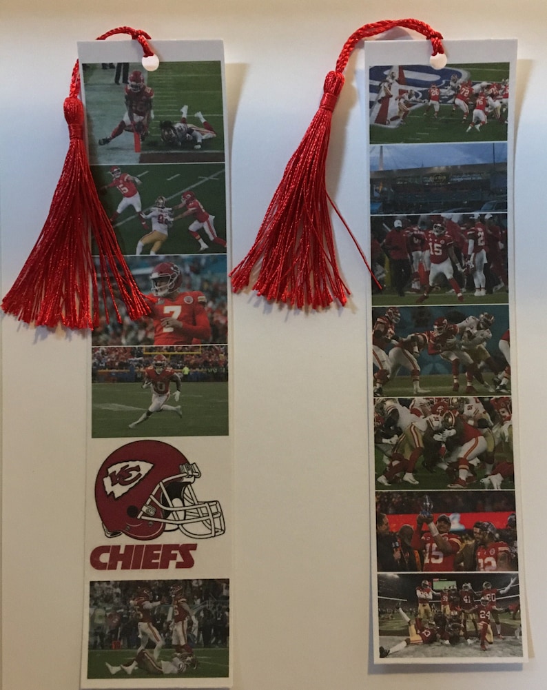 Kansas City Chiefs Set of 2 Laminated Bookmarks - Etsy