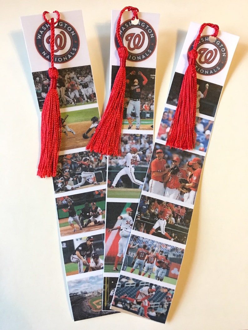 Washington Bookmarks Washington Nationals-- Set of 3 Laminated Bookmarks - Etsy