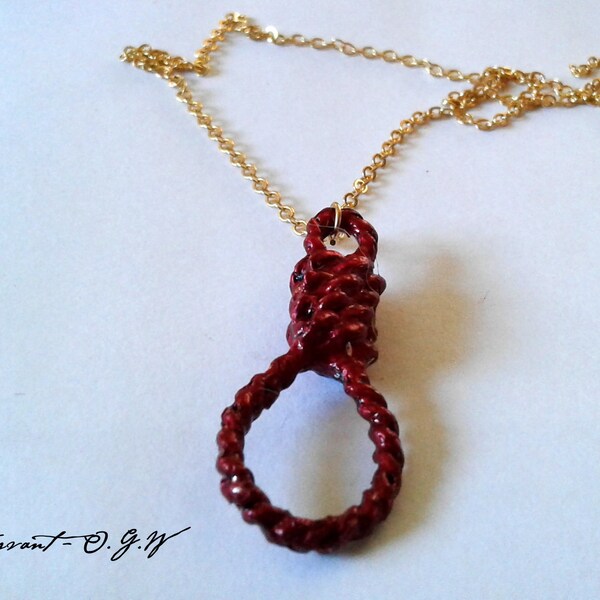 Erik's Punjab Lasso *RARE RED LASSO* - Necklace - Phantom of the Opera