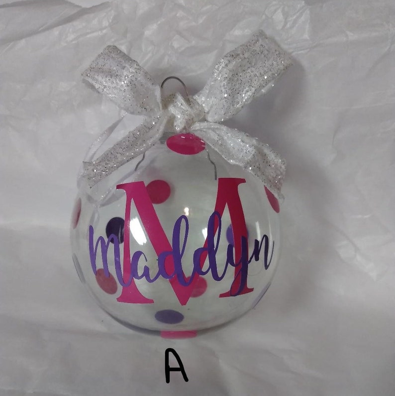 Personalized Christmas Ornament Ornament Monogram Custom - Etsy