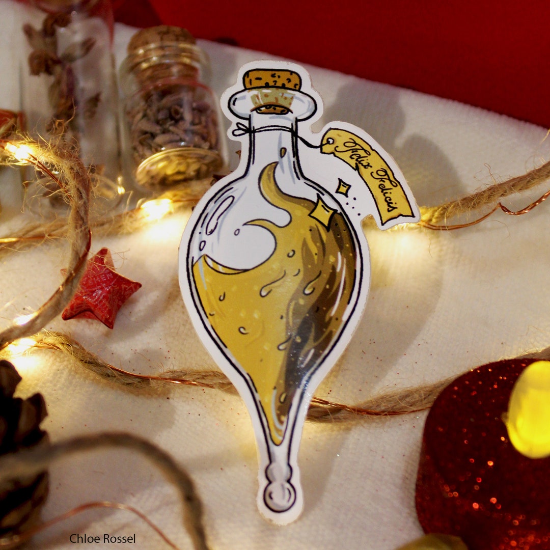 Sticker Felix Felicis la chance liquide dans Harry Potter Etsy France