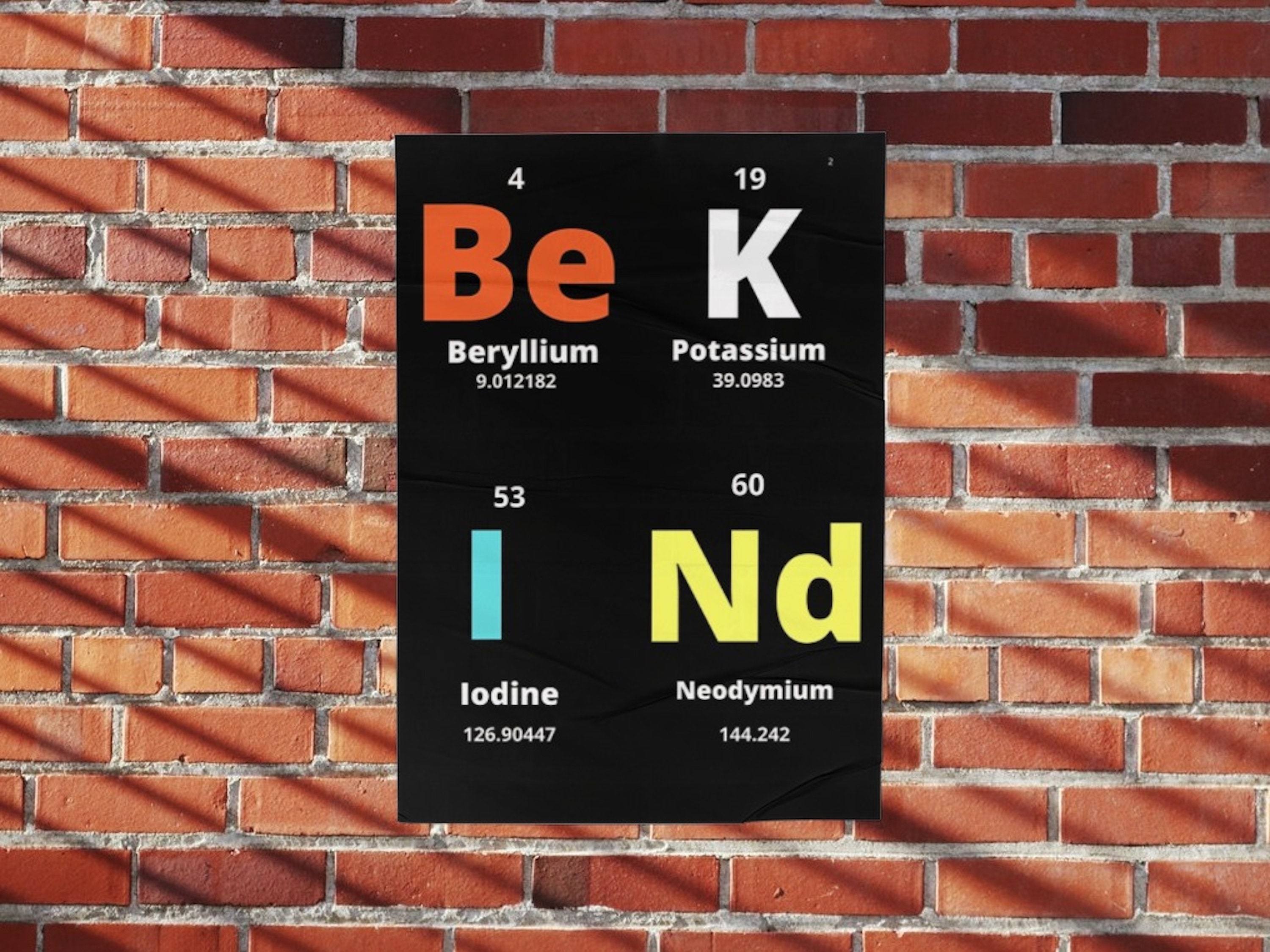Chemie periodiek systeem, chemie kunst aan de muur, scheikunde leraar cadeau, digitale muur kunst poster, wees vriendelijk poster, print thuis muur decor