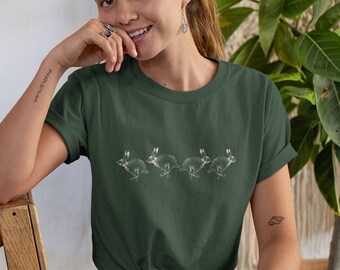 Wild Rabbit Tee: Unisex Cotton Blend Shirt