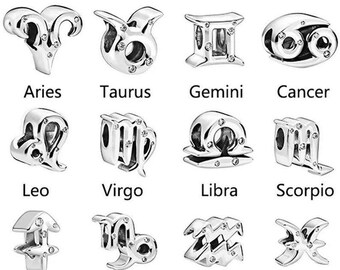 Pandora Zodiac Charm Etsy