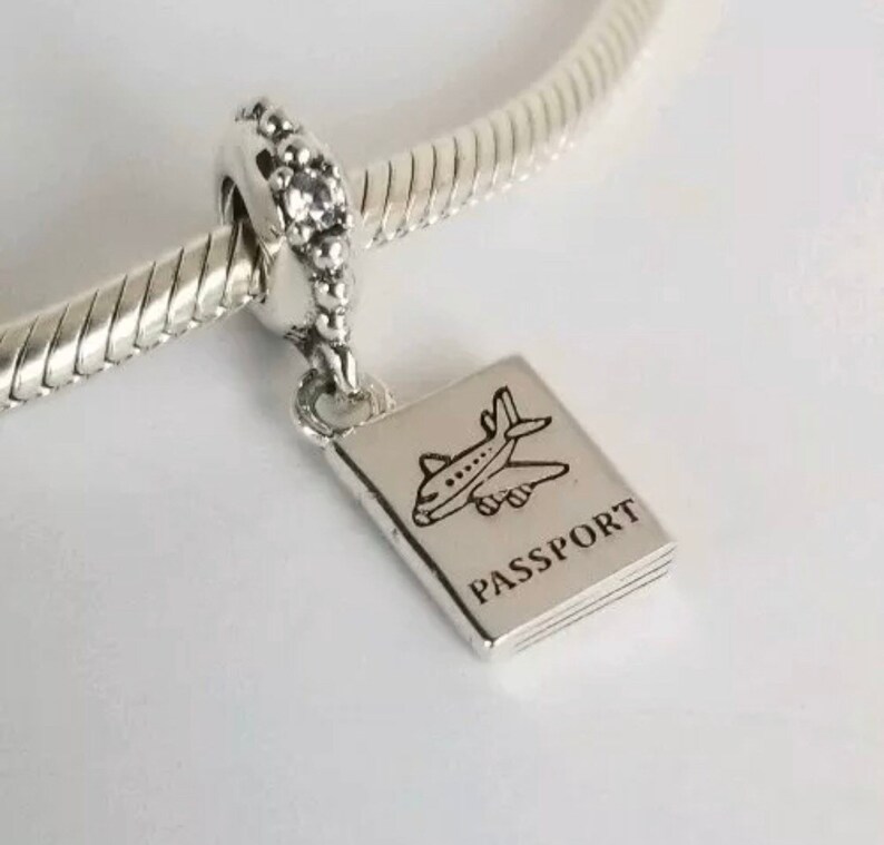Pandora Passport Travel Silver Dangle Charm 791147CZ Etsy
