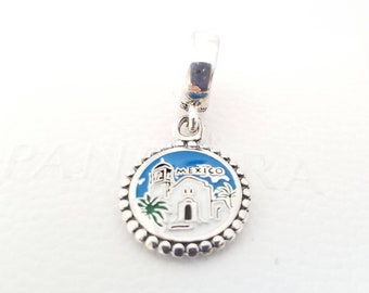 STERLING SILVER TRAVEL STATE MAP OF NEW MEXICO DANGLE EUROPEAN BEAD CHARM