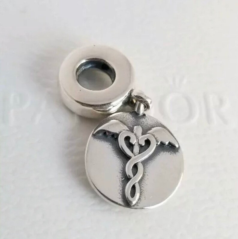 Pandora Nurse Sign & Stethoscope Dangle Charm 797587CZ 925 Ale Etsy