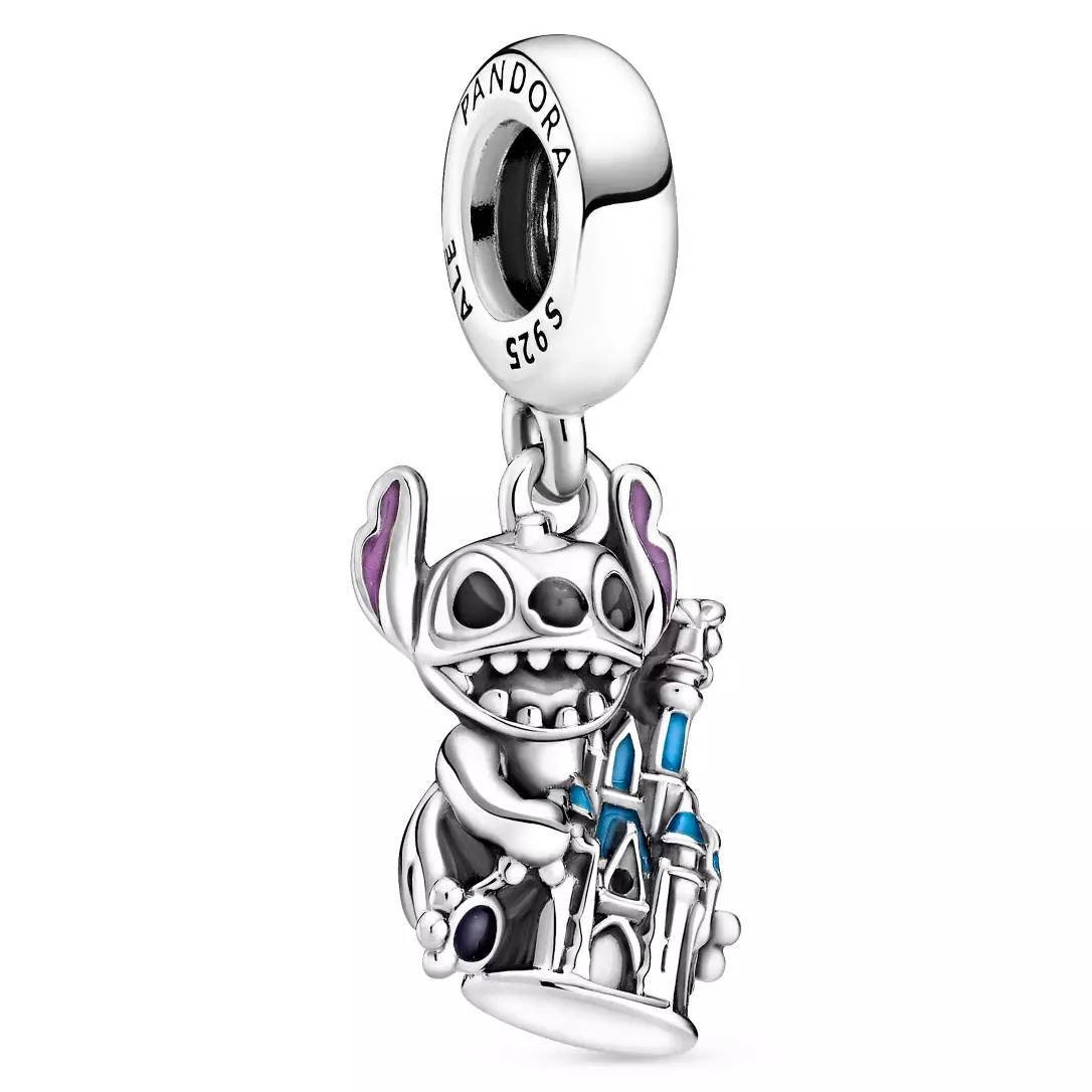 Disney Parks Pandora Charm Stitch Magic Kingdom Cinderella Castle ...