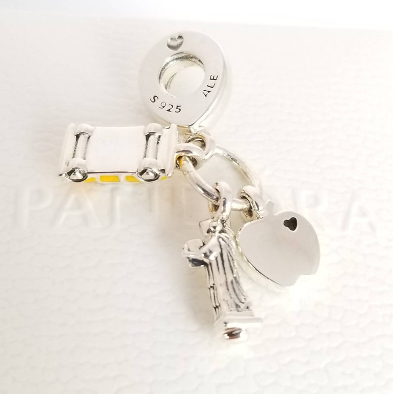 Pandora Symbols of New York City Dangle Charm 797198ENMX USA Etsy