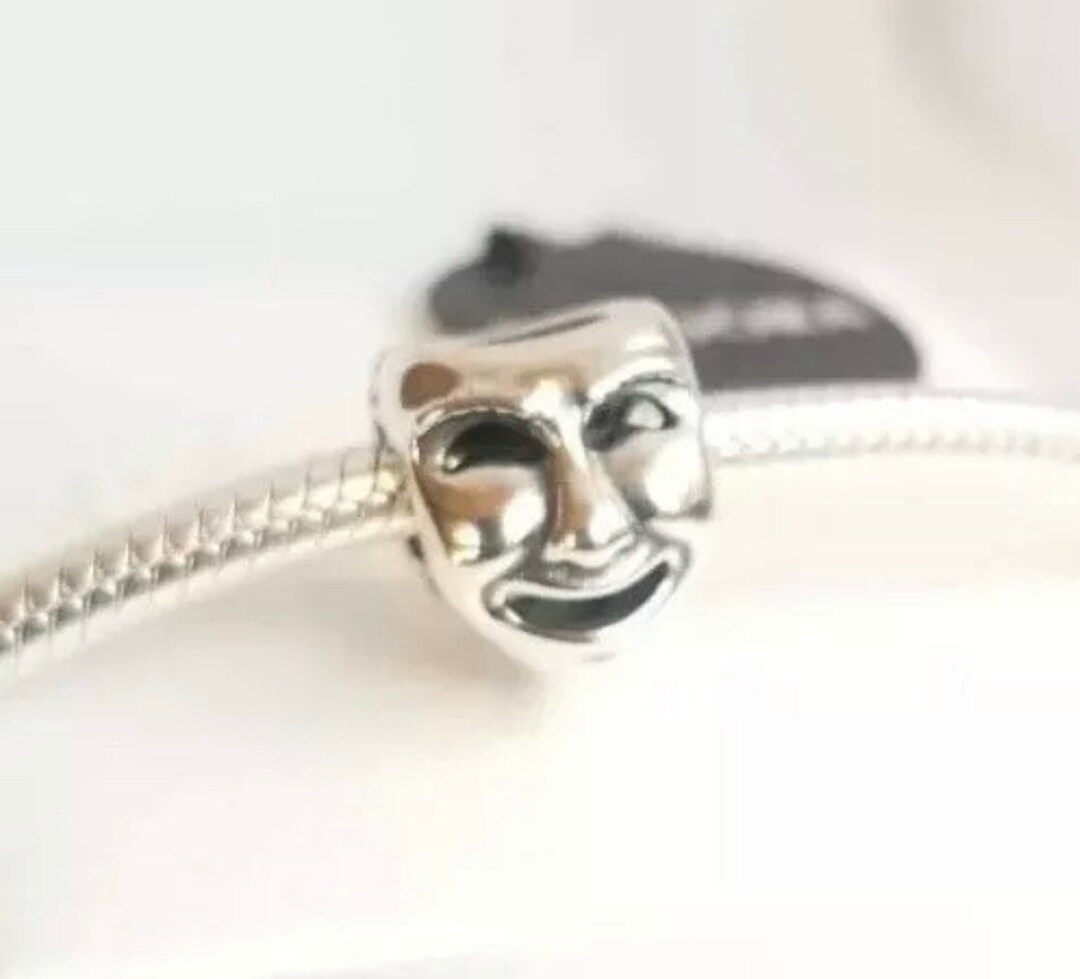 Pandora the Worlds A Stage Theater Mask Silver Charm 791177 Etsy