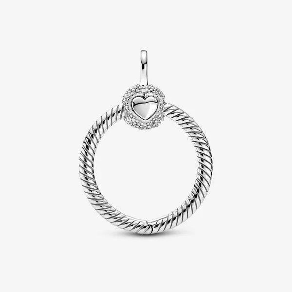 Pandora Moments Small Pavé O Pendant Authentic Silver 925 Ale - Etsy