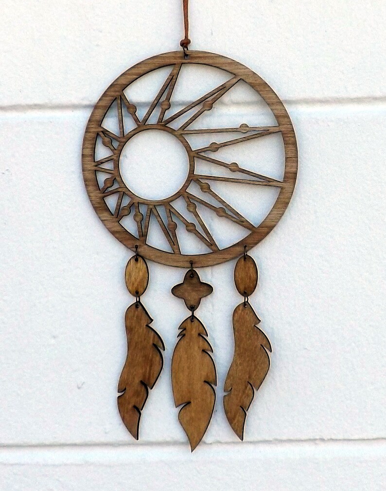 Wooden Dream Catcher laser cut Etsy