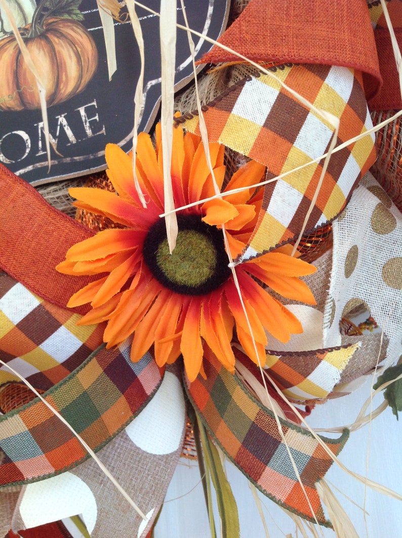 Fall Wreath for Front Door Autumn Wreath Fall Door Wreath - Etsy