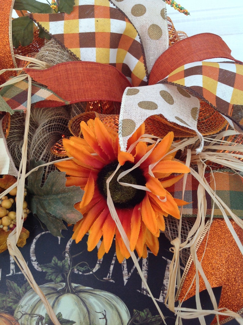 Fall Wreath for Front Door Autumn Wreath Fall Door Wreath - Etsy