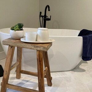 Old Barn Rustic Stool 3 Sizes 50 55 60cm Vintage Rustic Wooden