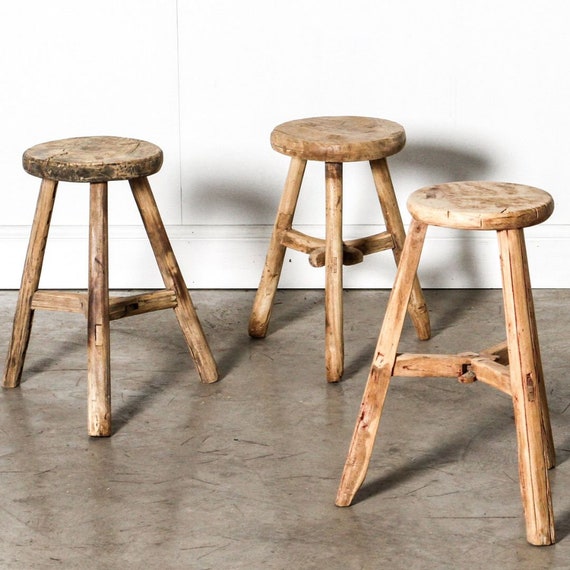 Antique round stool discount