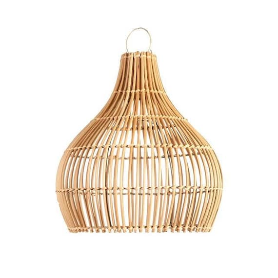 Nala Cerobong Small Pendant Rustic Lamp Shade Rattan Uk Nala Cerobong Small Pendant Rustic Lamp, Small Pendant Lampshades Uk