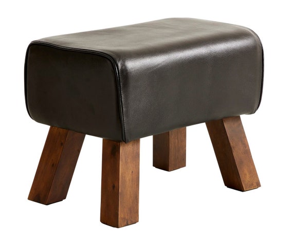 Leather 2024 foot bench