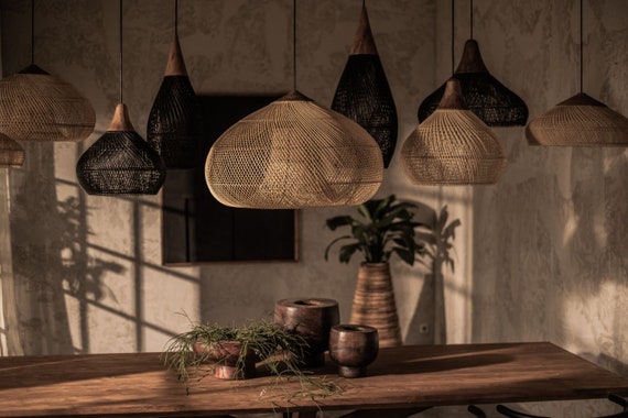Bell Lamp 40cm Small Rattan Lamp Shade 