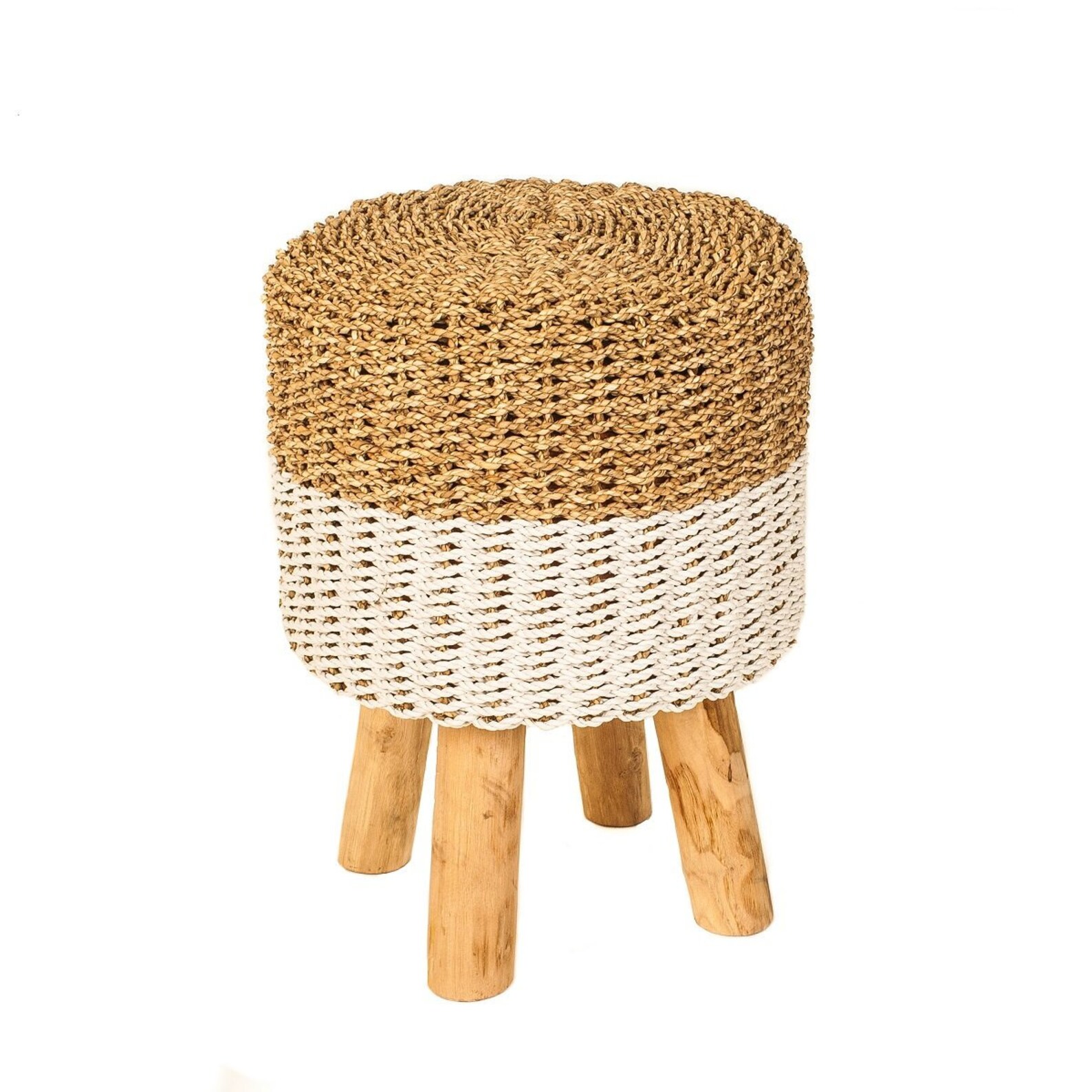 Nala Salur Seagrass Stool Handcrafted Seagrass Stool Rustic Etsy