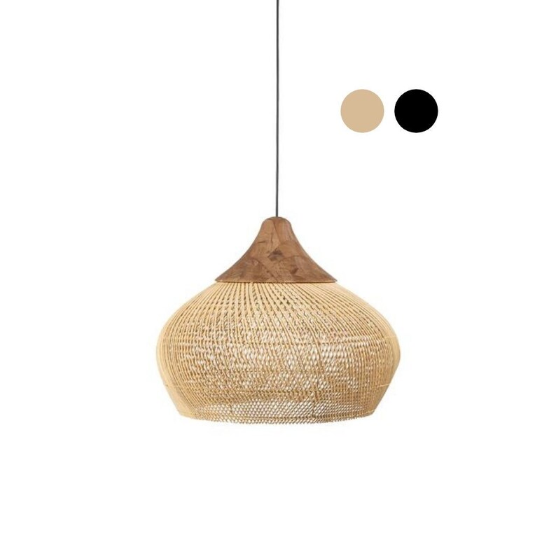 Harp Lamp Large Rattan Lamp Shade & Light Fitting Wicker Etsy