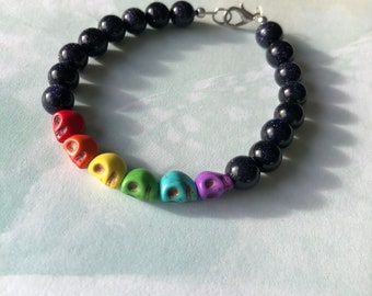 Skull pride bracelet